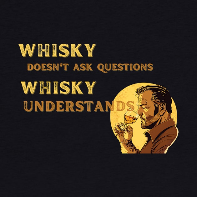 Whisky Doesn't Ask Questions by MaltyShirts